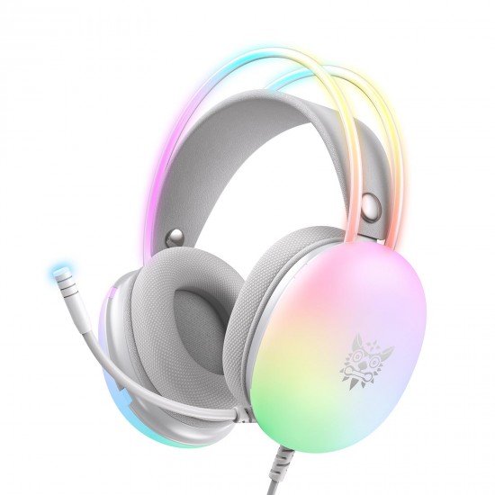 Headset Gaming Onikuma X25 RGB LED – White